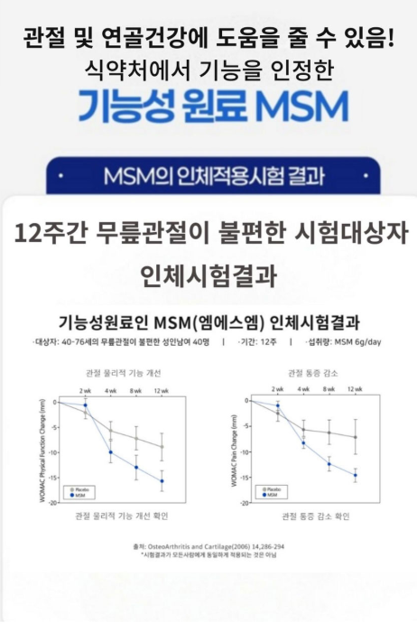 뼈관절 솔루션 관련 제공 자료