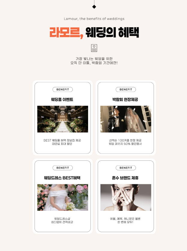 부산 라모르 웨딩박람회 계약 확인사항