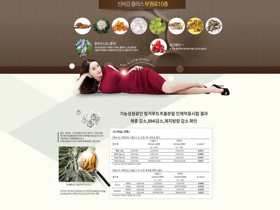 신비감 플러스 제품 정보 자료