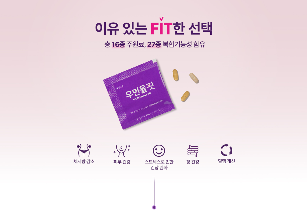 우먼올핏 제품 특징 소개 자료